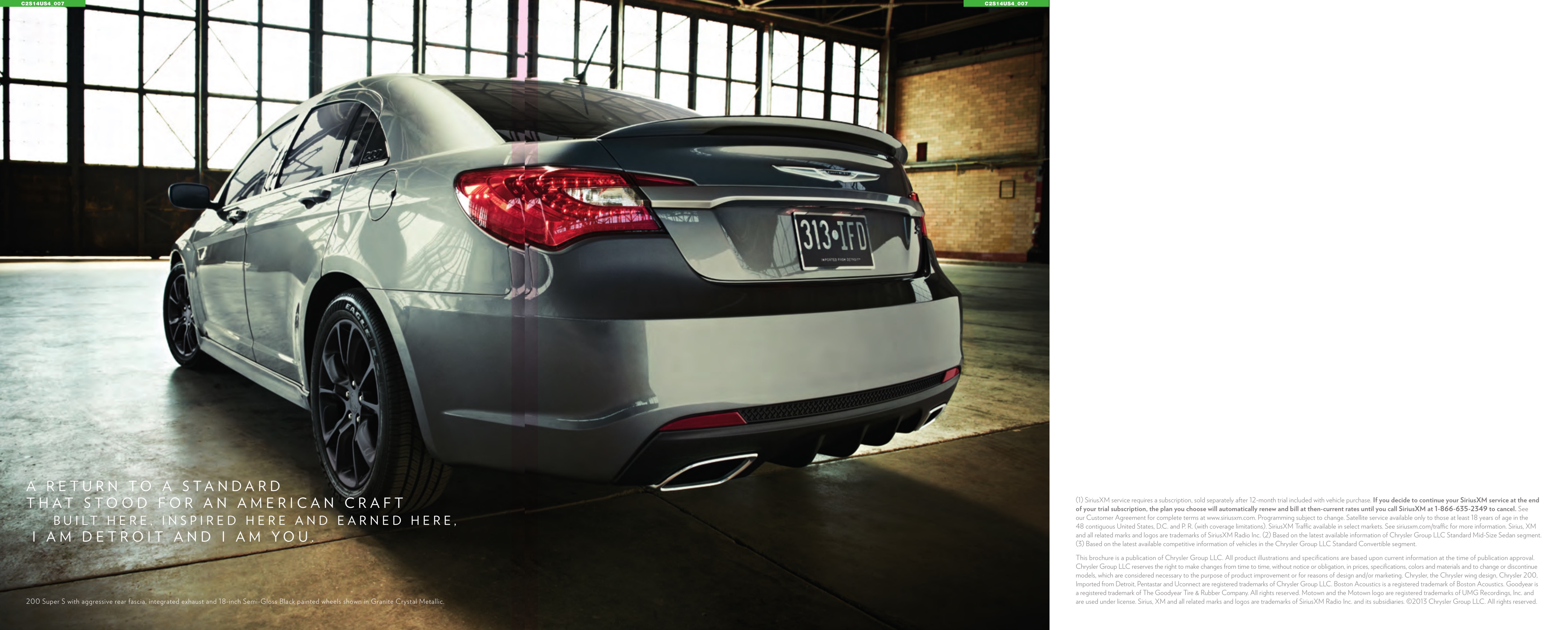 2014 Chrysler 200 Brochure Page 9